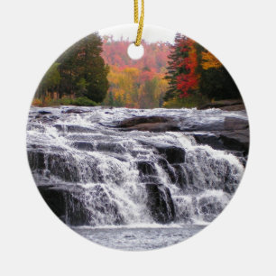 Adorno De Cerámica el suero cae adirondacks