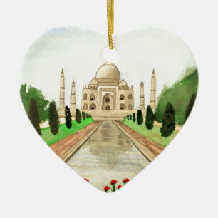 Adorno De Cerámica El Taj Mahal
