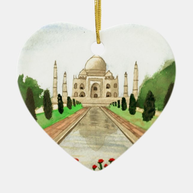 Adorno De Cerámica El Taj Mahal (Frente)