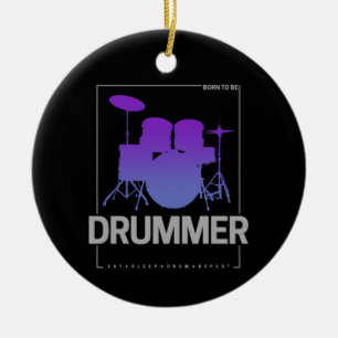Adorno De Cerámica El tambor nació para ser miembro de banda percusio