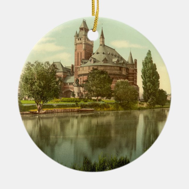 Adorno De Cerámica El teatro conmemorativo de Shakespeare, (Frente)