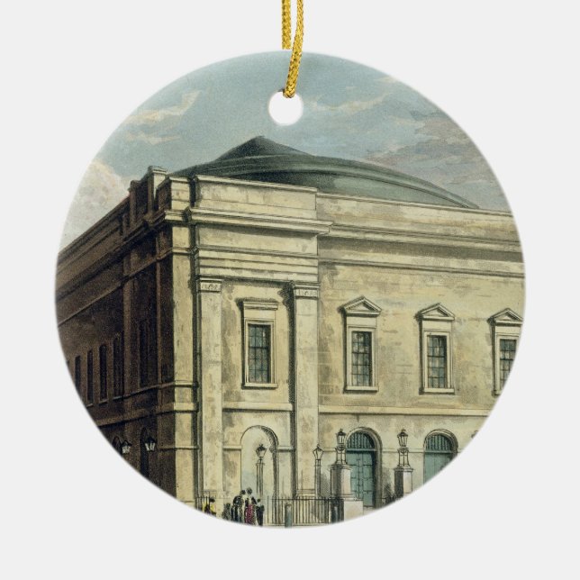 Adorno De Cerámica El teatro real, carril de Drury, en Londres, (Frente)