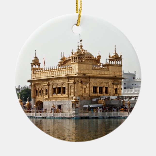 Adorno De Cerámica El templo de oro en Amritsar (Frente)
