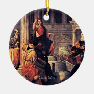 Adorno De Cerámica El Templo Encontrando Las Escrituras De 1558