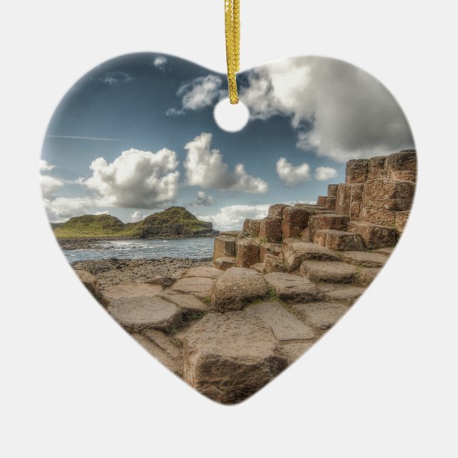 Adorno De Cerámica El terraplén del gigante, Irlanda del Norte (Frente)