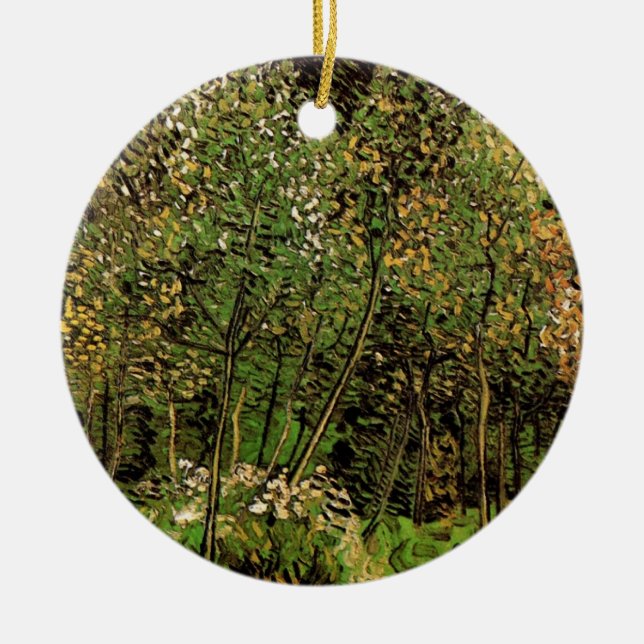 Adorno De Cerámica El terreno de Vincent van Gogh (Frente)