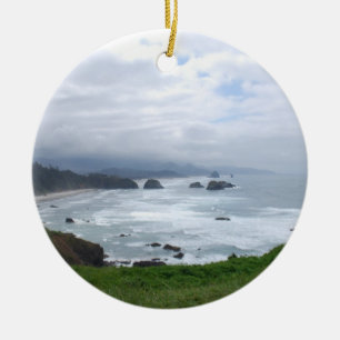 Adorno De Cerámica El tiempo de la costa de Oregon