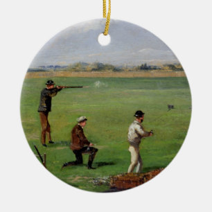 Adorno De Cerámica El tirar (aceite en el papel)