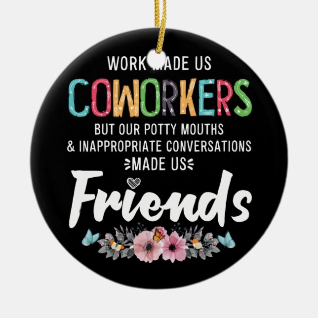 Adorno De Cerámica El Trabajo Nos Convirtió En Nuestros Empleados En  (Frente)