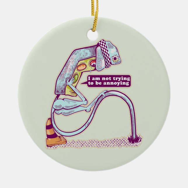 Adorno De Cerámica El tráfico luce triste (Frente)