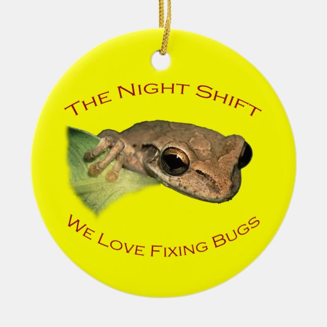 Adorno De Cerámica El turno nocturno (Frente)