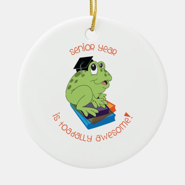 Adorno De Cerámica ¡El último año es Toadally impresionante! (Frente)