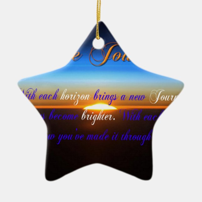 Adorno De Cerámica El viaje (Frente)