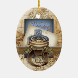 Adorno De Cerámica El viajero