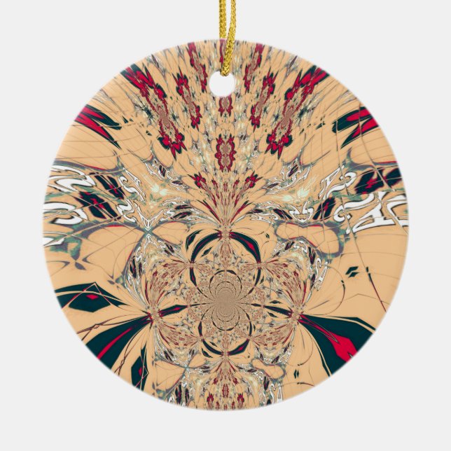 Adorno De Cerámica El vibrante Kaleidoscope africano: Un delicioso vi (Frente)