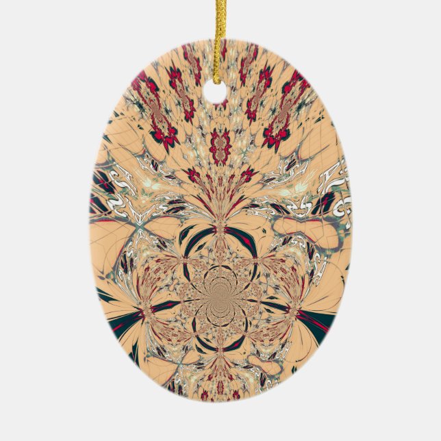 Adorno De Cerámica El vibrante Kaleidoscope africano: Un delicioso vi (Frente)