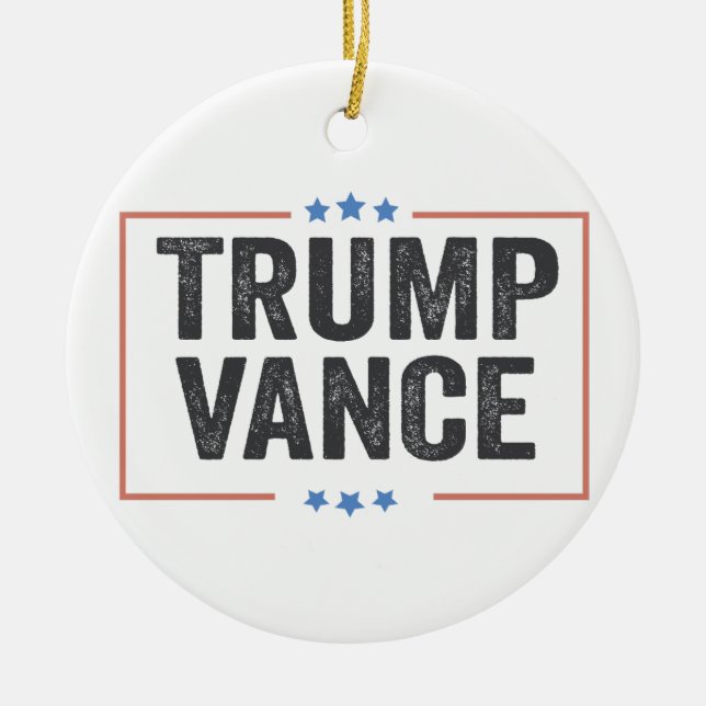 Adorno De Cerámica El vicepresidente de Trump, Vance presidente elect (Frente)