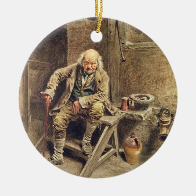 Adorno De Cerámica El viejo criado fiel (Frente)