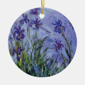 Adorno De Cerámica el vintage florece lilac-irises-1917 monet.
