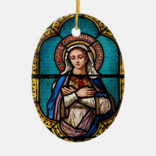 Adorno De Cerámica El Virgen María