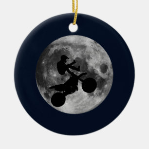 Adorno De Cerámica El volar arriba (motocrós)