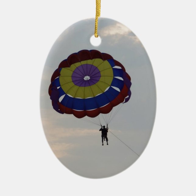 Adorno De Cerámica El volar con un parasail (Frente)