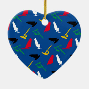 Adorno De Cerámica El Windsurfing