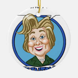 Adorno De Cerámica Elección 2016 de Hilary Clinton