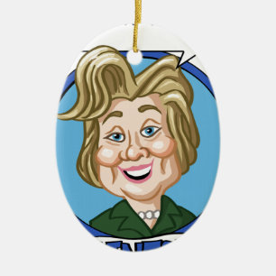 Adorno De Cerámica Elección 2016 de Hilary Clinton