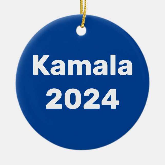 Adorno De Cerámica Elecciones presidenciales de Kamala 2024 (Frente)