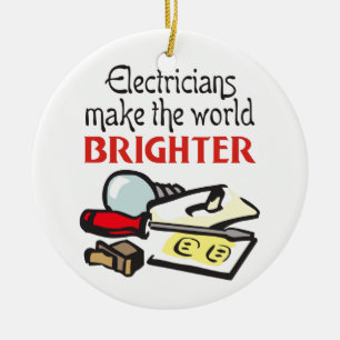 Adorno De Cerámica Electricistas