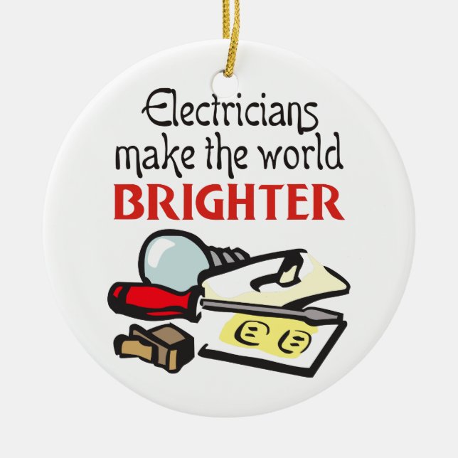 Adorno De Cerámica Electricistas (Frente)