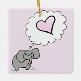 Adorno De Cerámica Elefante