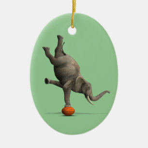 Adorno De Cerámica Elefante artístico
