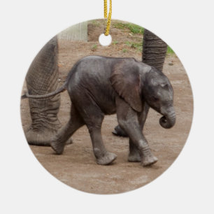 Adorno De Cerámica Elefante bebé