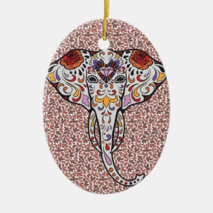 Adorno De Cerámica Elefante del azúcar