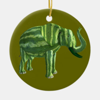 Adorno De Cerámica Elefante del Día Nacional de la sandía