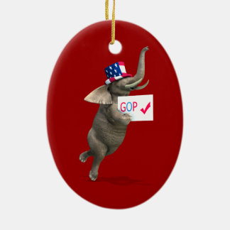 Adorno De Cerámica Elefante GOP