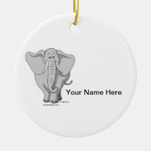 Adorno De Cerámica Elefante - Hombre