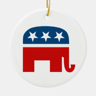 Adorno De Cerámica Elefante republicano