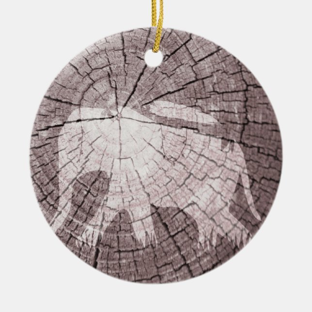 Adorno De Cerámica Elefante Urbano (Frente)