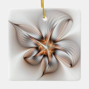 Adorno De Cerámica Elegancia floral modernidad Resumen arte fractal