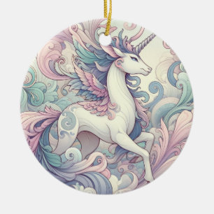 Adorno De Cerámica Elegancia mística: los susurros del Pastel Kirin