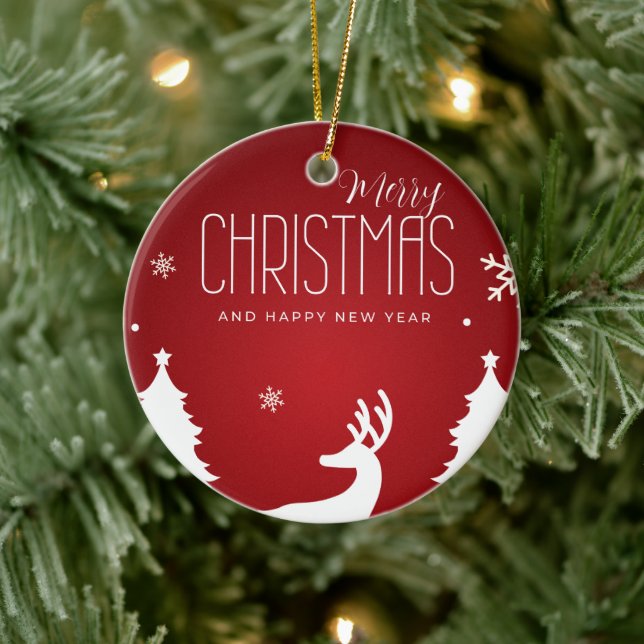 Adorno De Cerámica Elegant Holiday Ornament (Árbol)