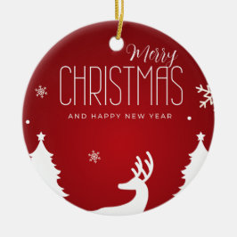 Adorno De Cerámica Elegant Holiday Ornament