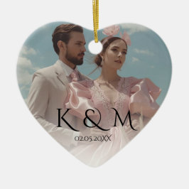 Adorno De Cerámica Elegant Pastel Vintage picture Wedding