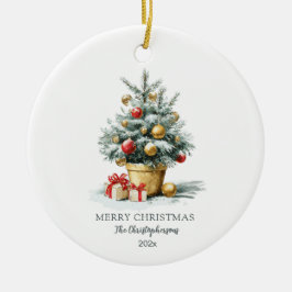 Adorno De Cerámica Elegante árbol de Navidad