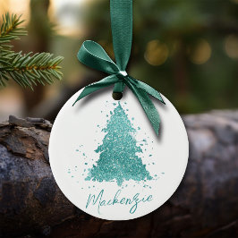 Adorno De Cerámica Elegante árbol de Navidad | Personalizado de Casa 