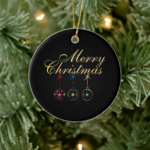 Adorno De Cerámica Elegante arte de copos de nieve navideños