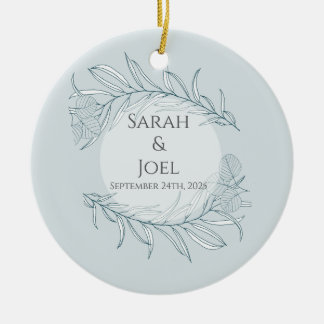 Adorno De Cerámica Elegante Boda Boho Wildflower